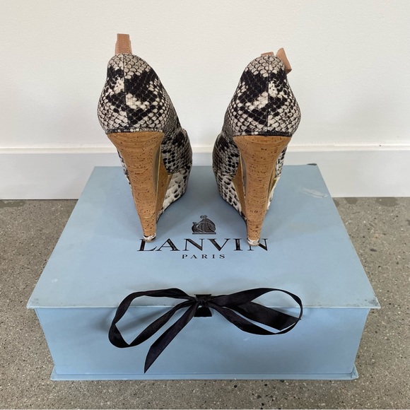 Lanvin Open Toe Wedge - Picture 3 of 5